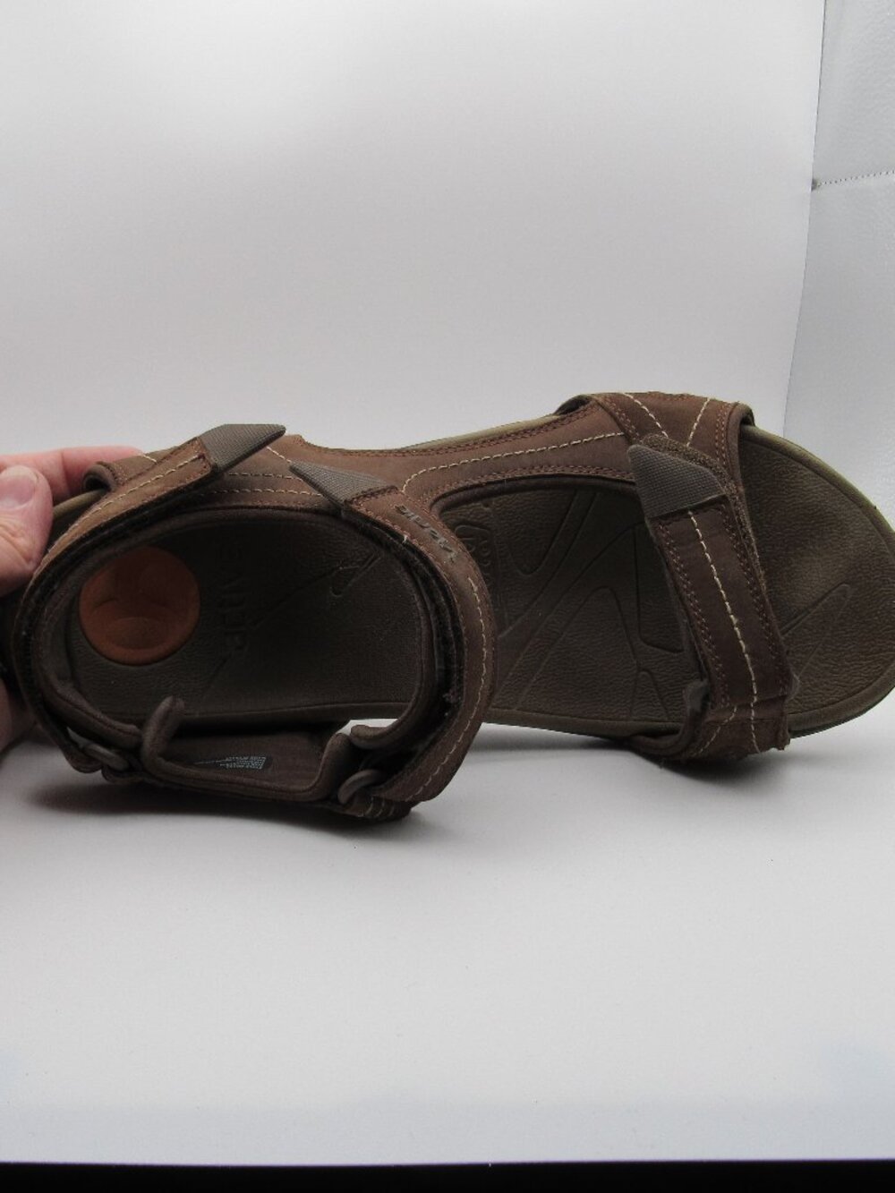 Vionic Brown Boyes Men's Leather Strap Sandals Size 11 - Picture 7 of 14